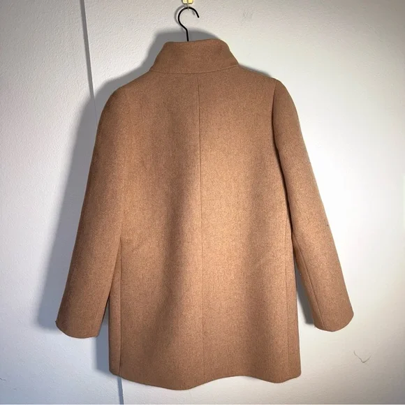 J.CREW City Coat Classic wool blend outerwear old money minimalist collar coat 8 - Picture 7 of 7
